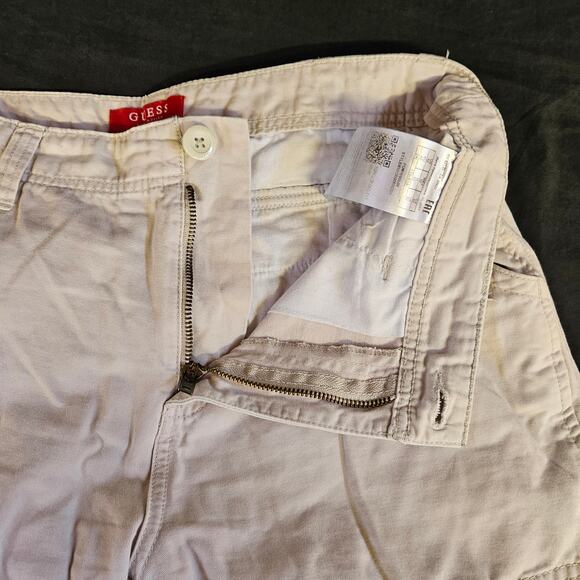 Guess Cargo Shorts Size 32 Khaki Outdoors Gorpcore Utility - Picture 6 of 13